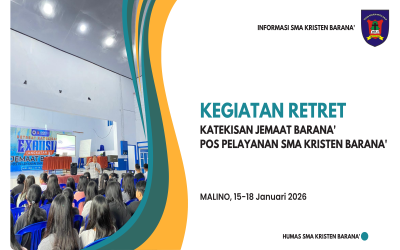 Kegiatan Retret Katekisan Jemaat Barana' Pos Pelayanan SMA KRISTEN BARANA' di Malino, Kabupaten Gowa.